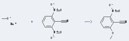 The Benzonitrile, 2,6-dinitro- could react with methanol; sodium salt, and obtain the 2-methoxy-6-nitro-benzonitrile